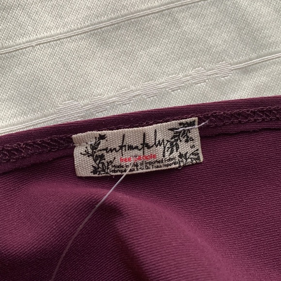 NWT Free People “Keep It Sleek” Intimately Bodysuit Purple Eggplant Color - Picture 6 of 7